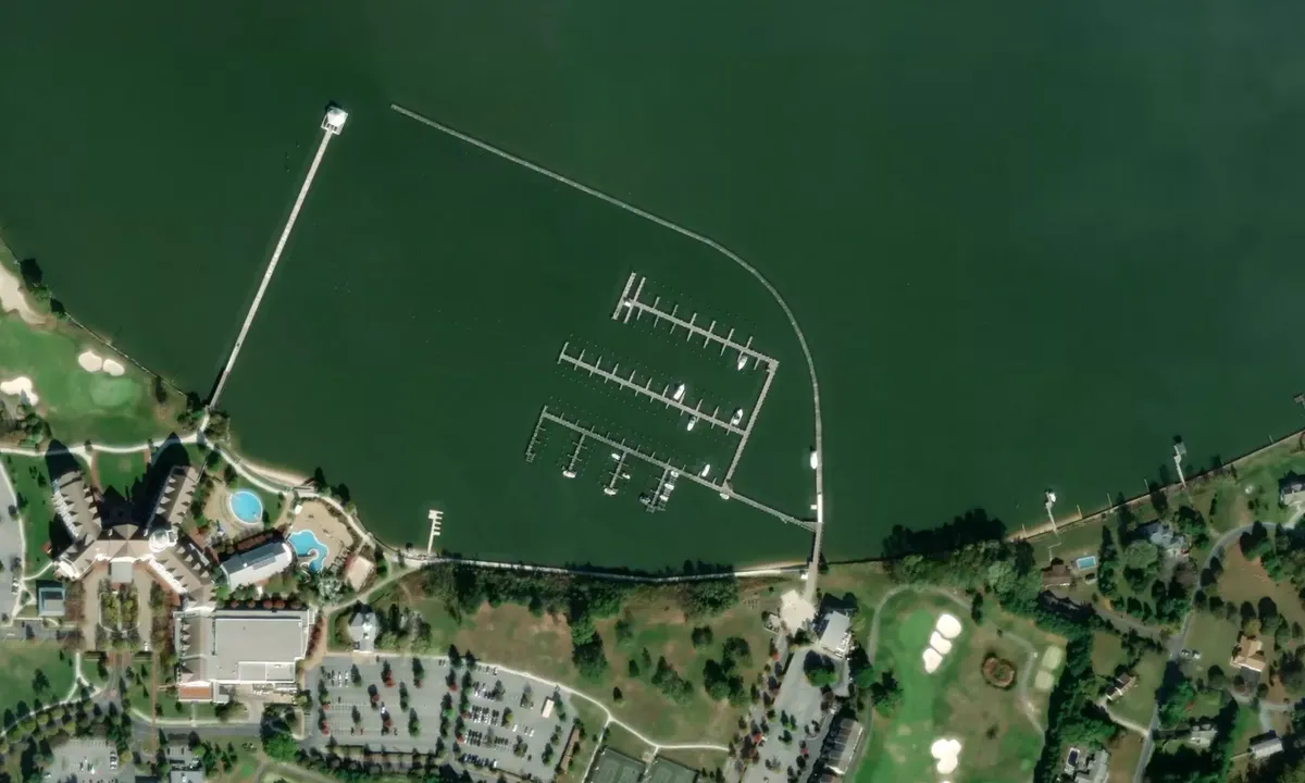 Flyfoto av River Marsh Marina Hyatt