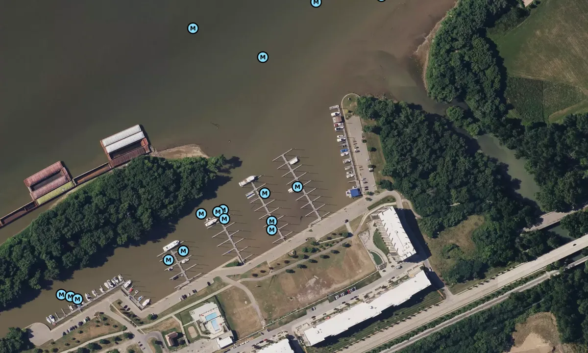 Satelite image of River Park Marina - Louisville