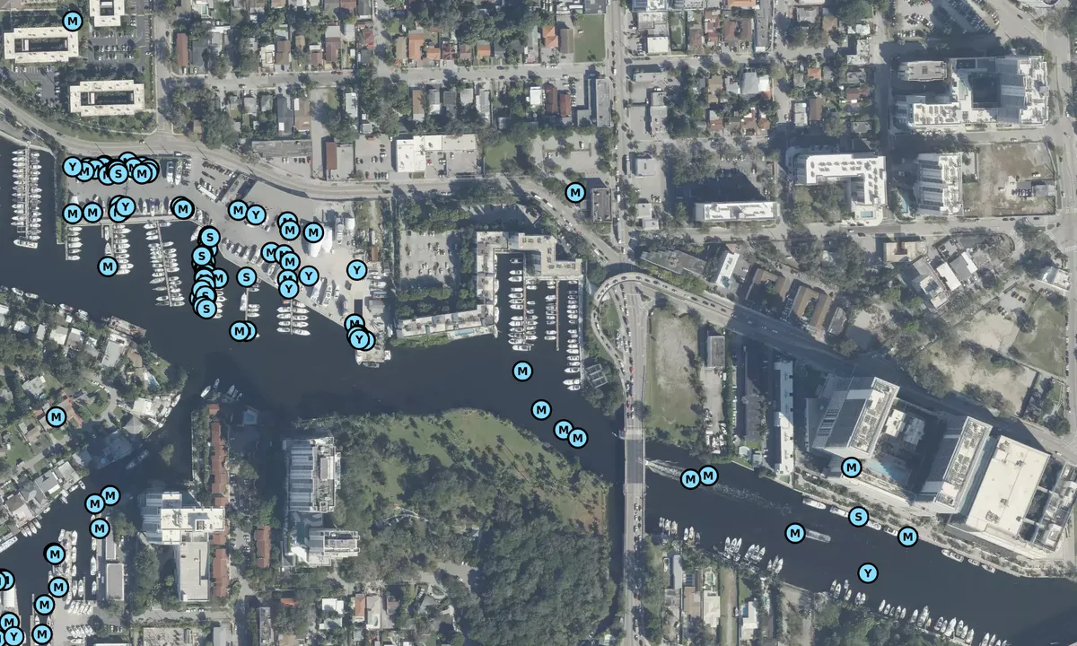 Satelite image of River Run Yacht Club