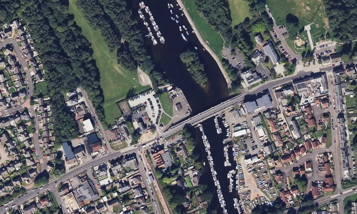 Satelite image of Riverside Boat Yard