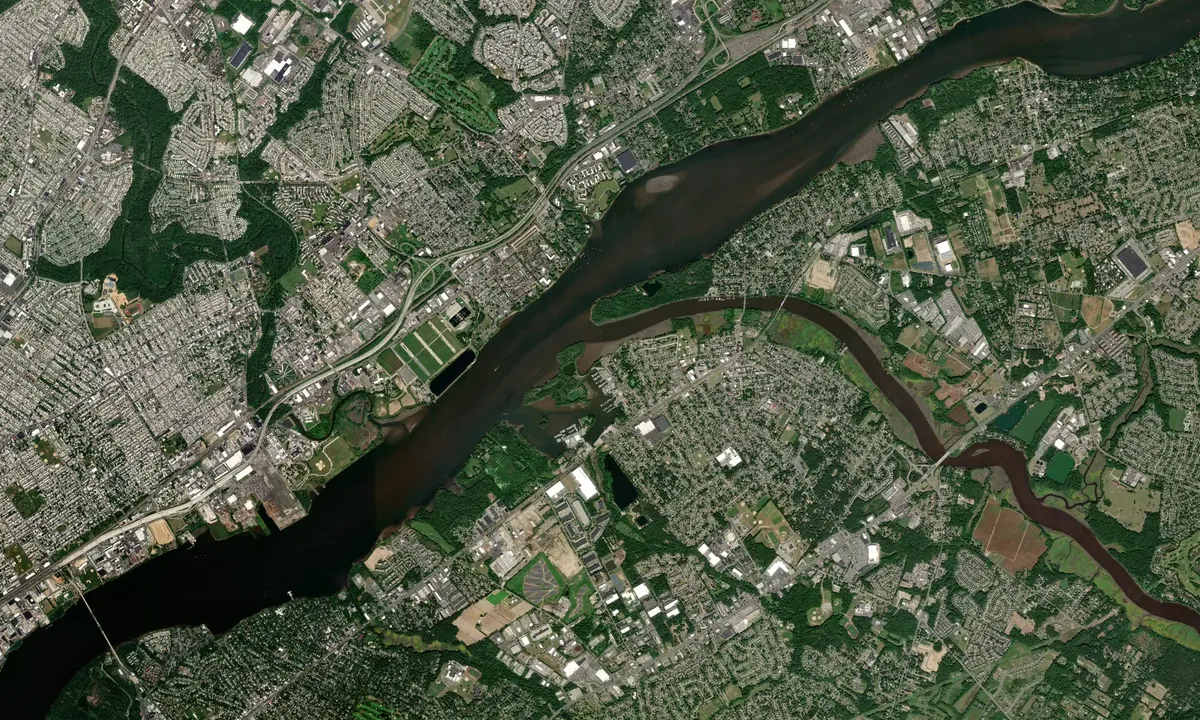 Flyfoto av Riverside Marina - Delanco