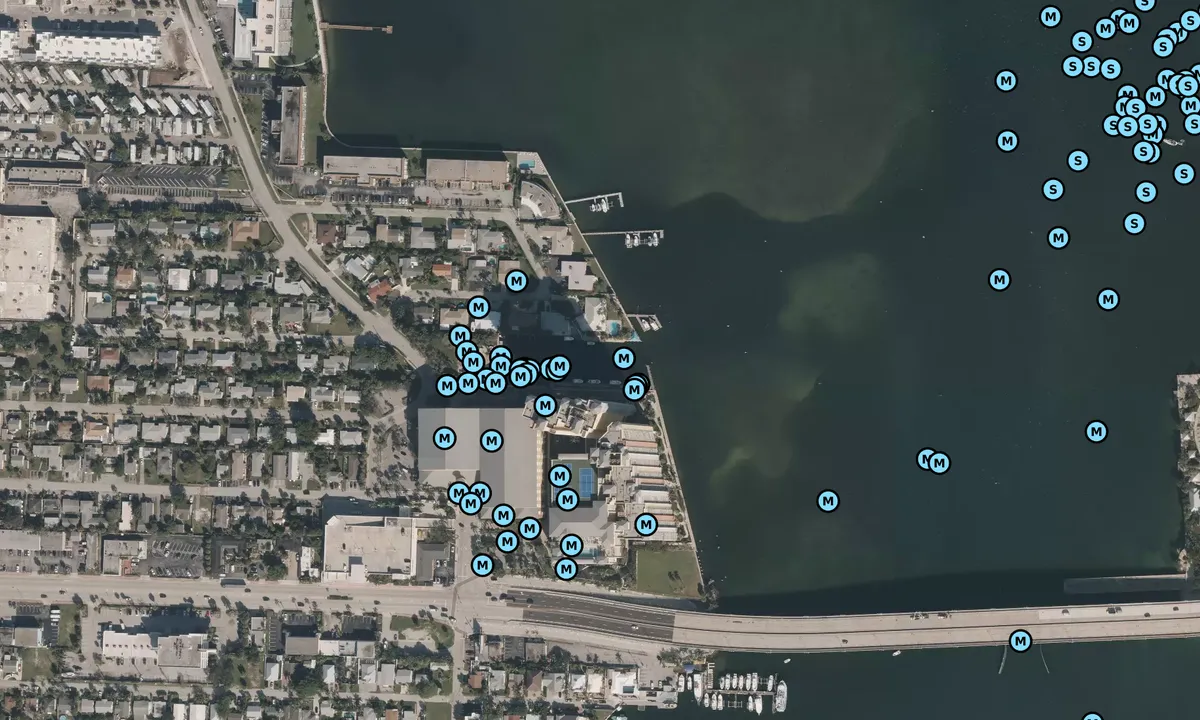 Satelite image of Riviera Beach Marina