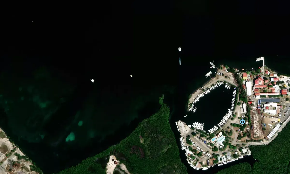 Satelite image of RJYC (Royal Jamaica Yacht Club)