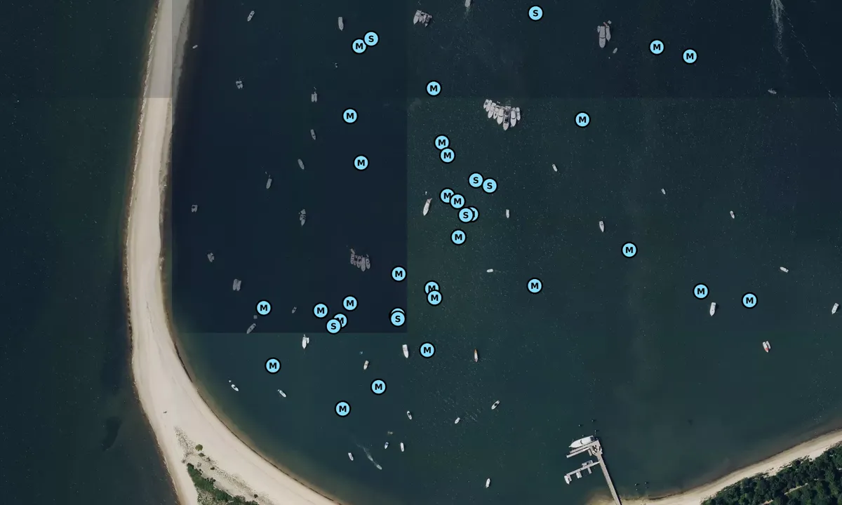 Satelite image of Robins Island