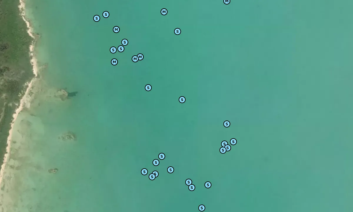 Satelite image of Rock Sound West
