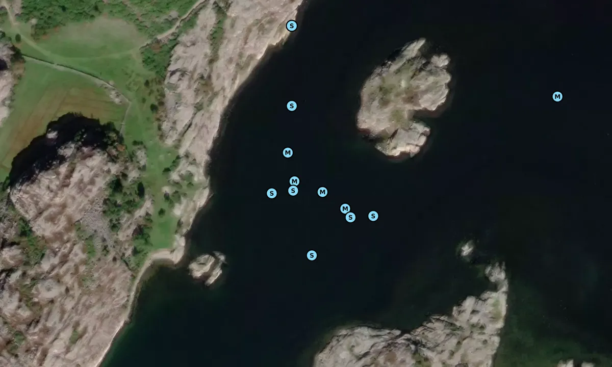 Satelite image of Rödhammarfjorden - Veddö - Fiskholmen