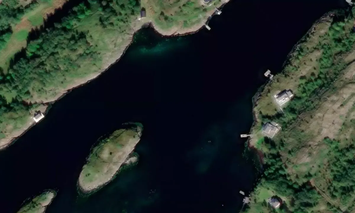 Satelite image of Rødhyllvågen