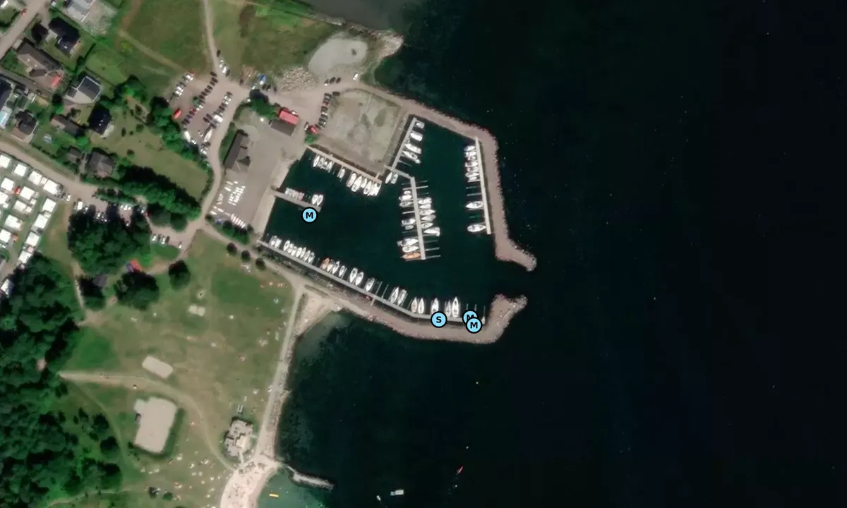 Satelite image of Rørestrand båthavn