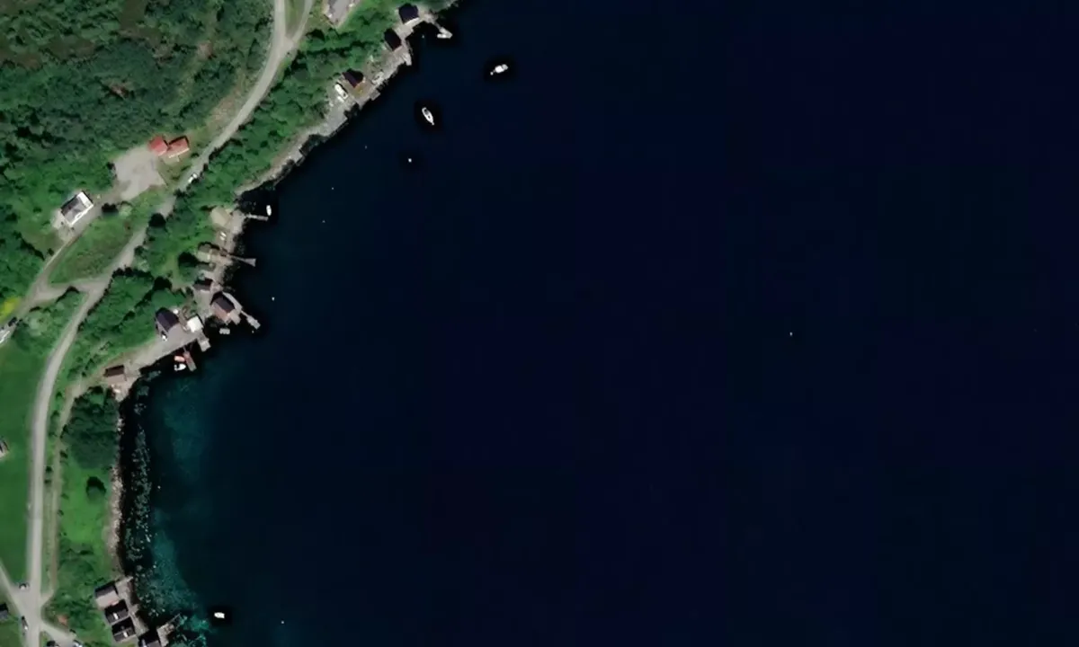Satelite image of Røsandbukta