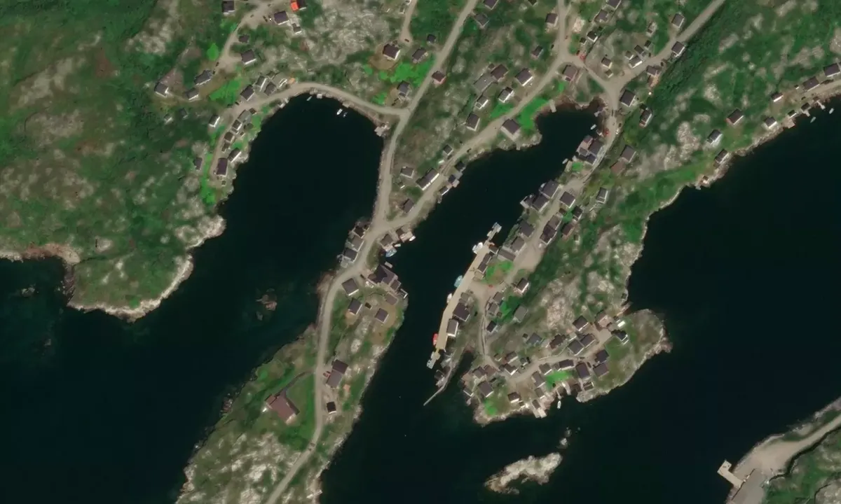 Satelite image of Rose Blanche