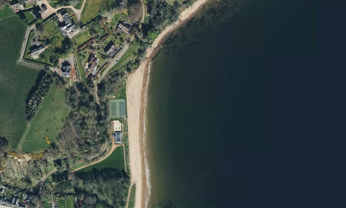 Satelite image of Rosemarkie bay