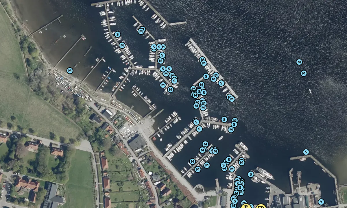 Satelite image of Roskilde Harbour