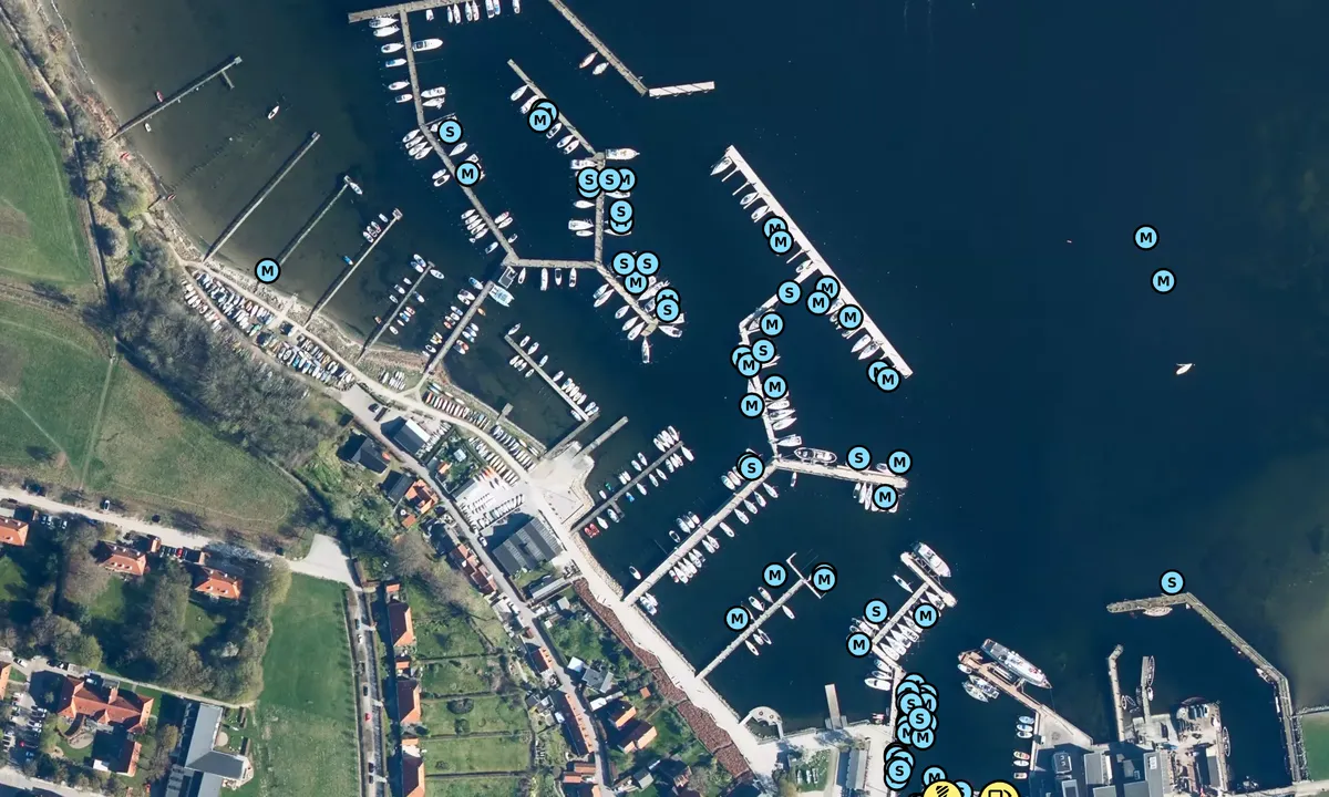 Satelite image of Roskilde Harbour