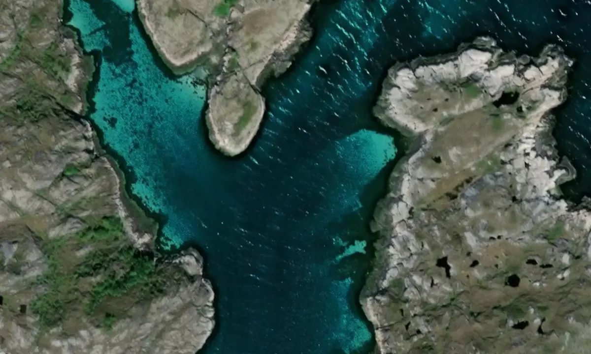 Flyfoto av Rosøya