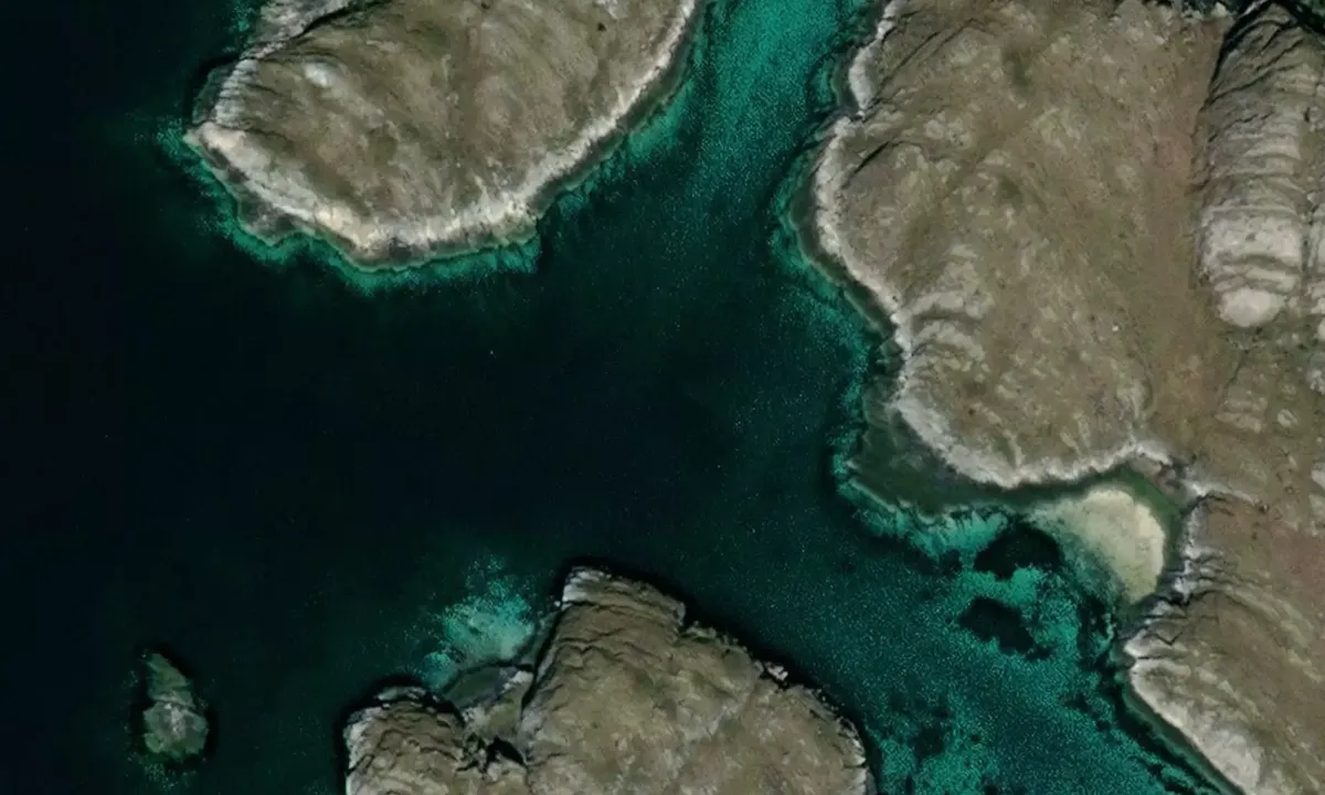 Satelite image of Røssøya - Hagen