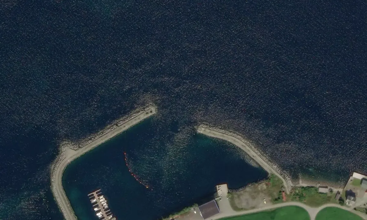 Satelite image of Rovde Småbåtlag