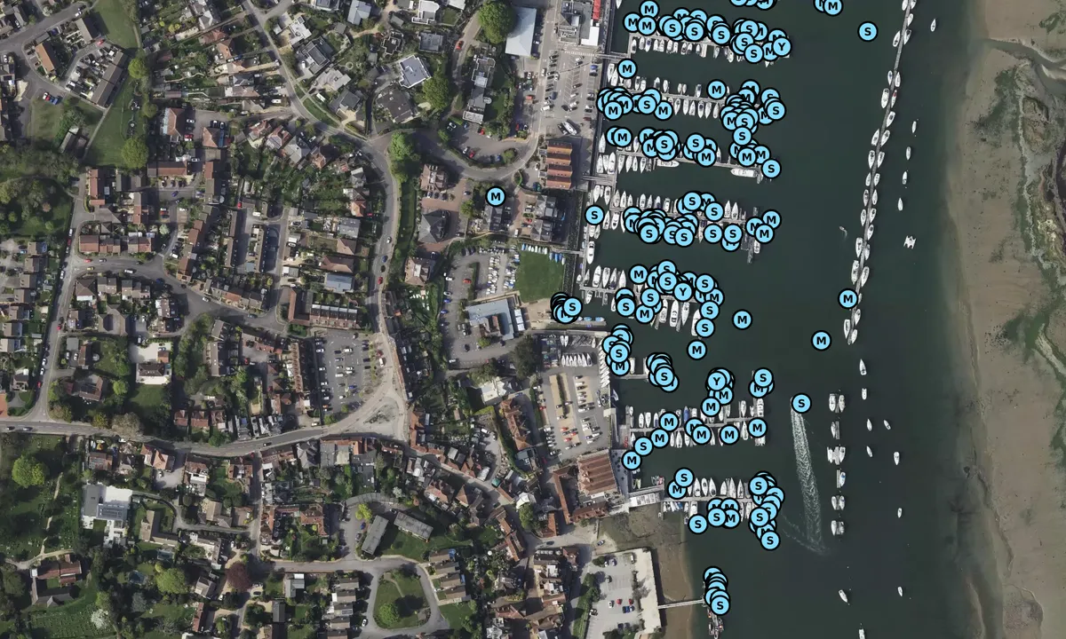 Satelite image of Royal Air Force Yacht Club