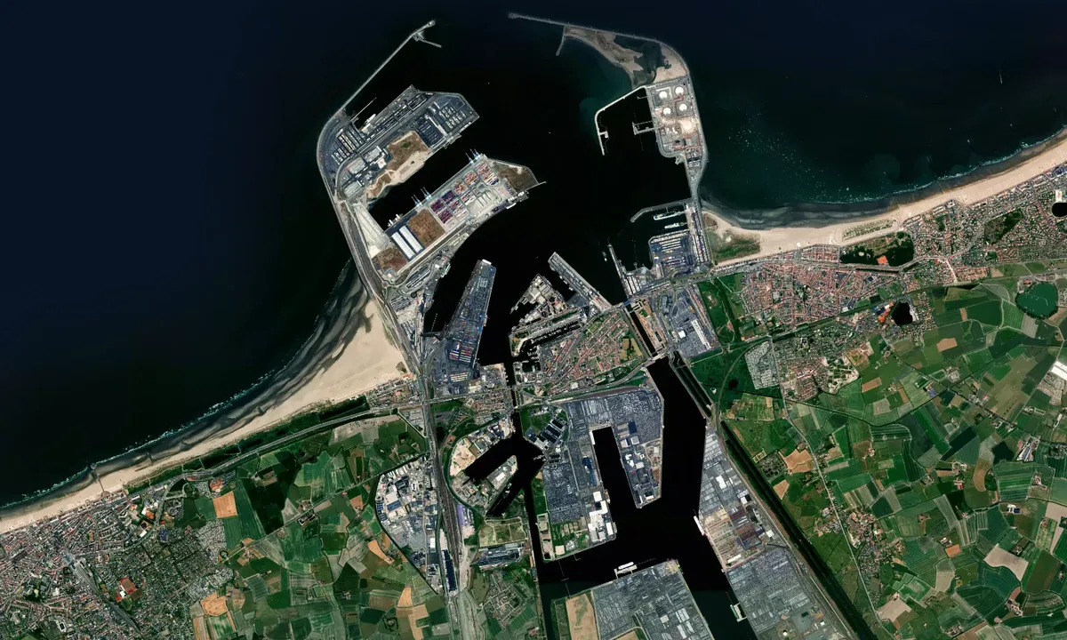 Flyfoto av Royal Belgium Sailing Club Zeebrugge