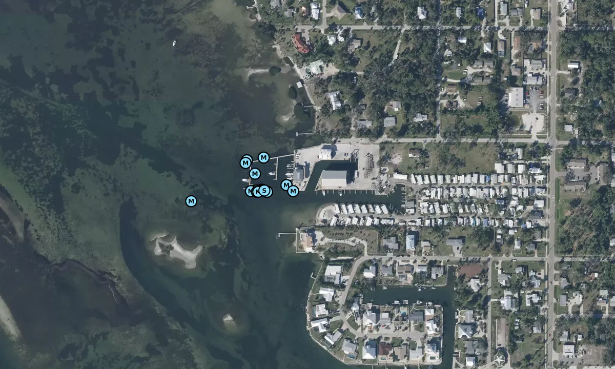 Satelite image of Royal Palm Marina - Englewood