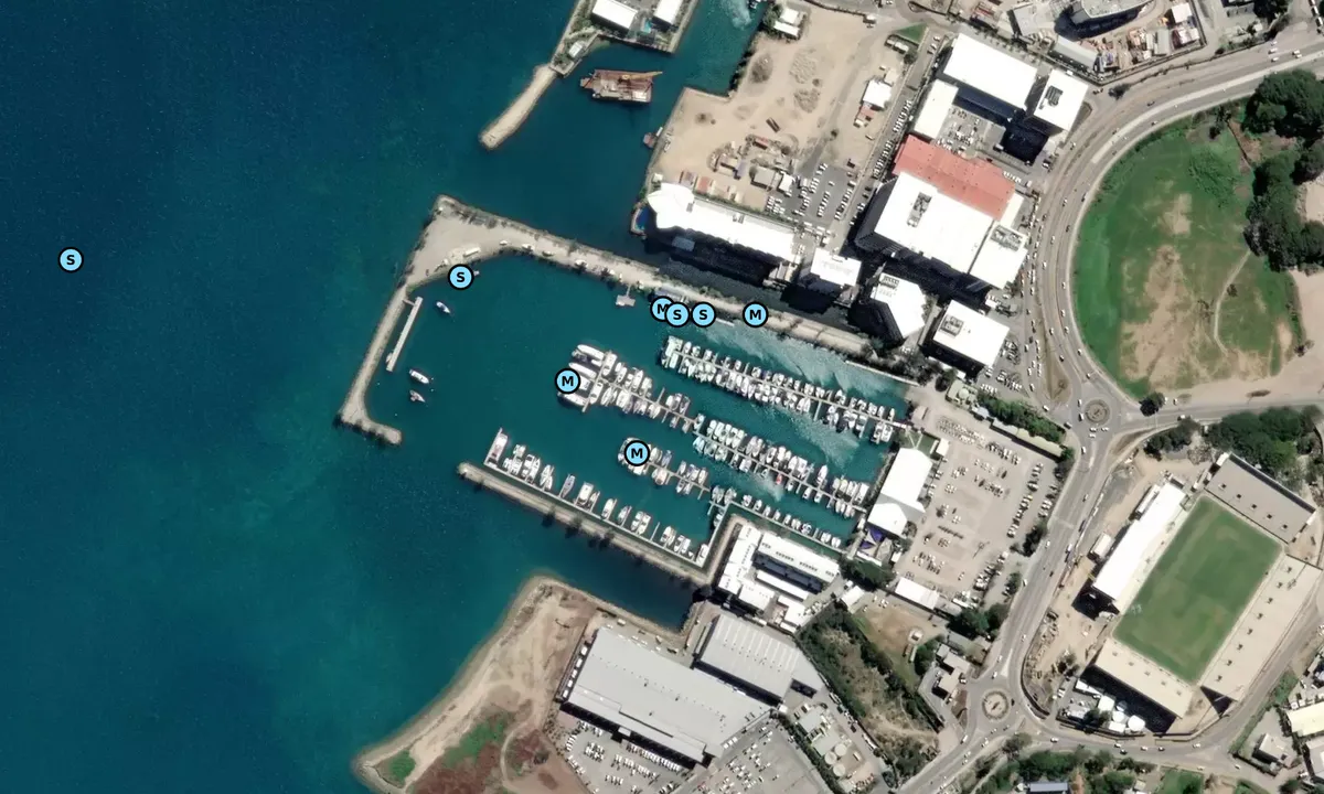 Satelite image of Royal Papua Yacht Club Marina