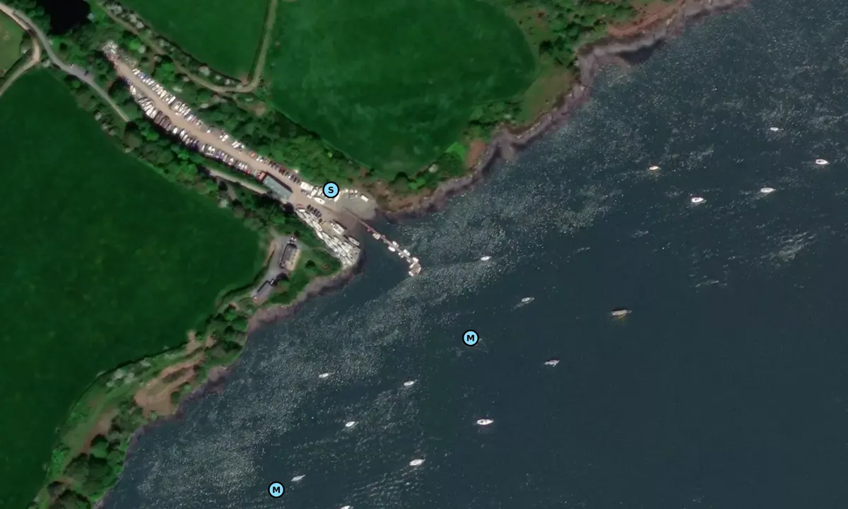 Satelite image of Rudders Boat Yard