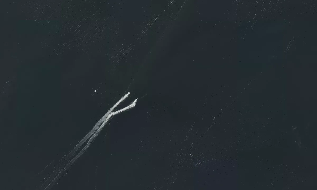 Satelite image of Rumson On Shrewsbury River