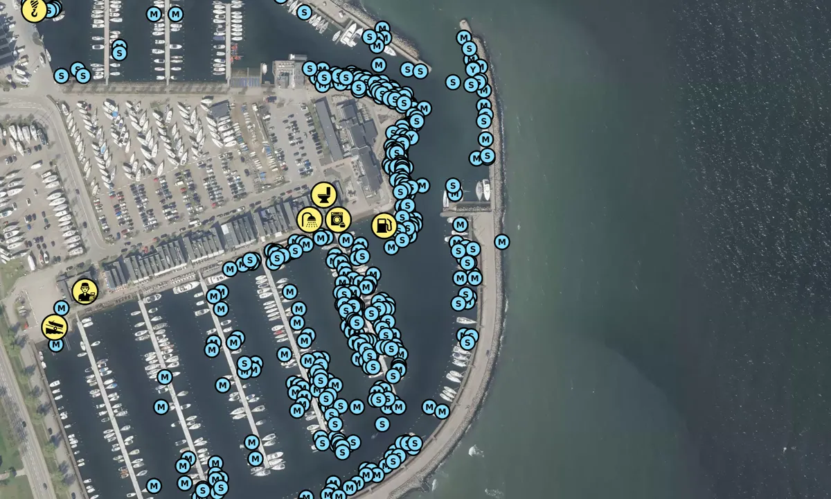 Satelite image of Rungsted Havn