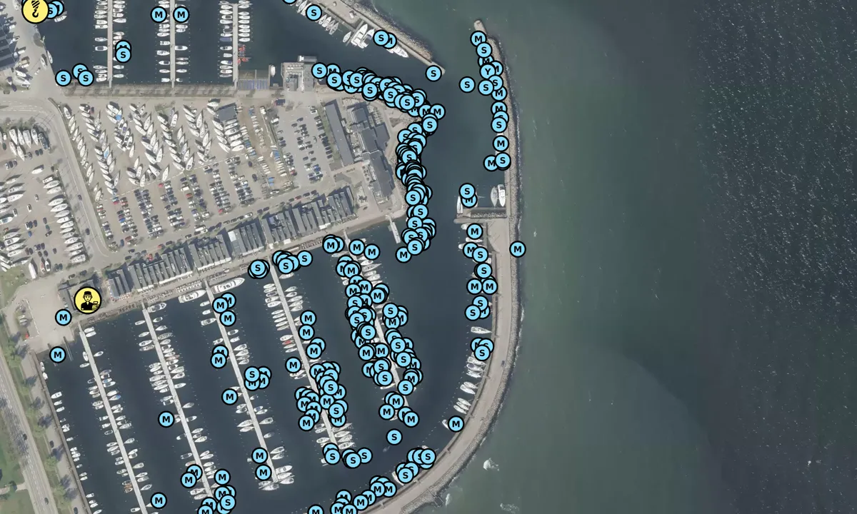 Satelite image of Rungsted Havn