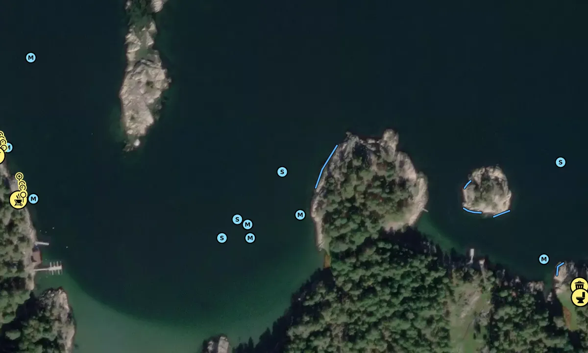 Satelite image of Rysetangbukta NE
