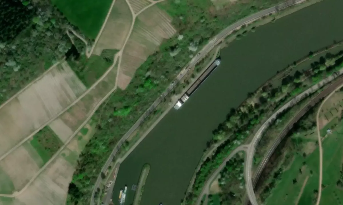 Satelite image of Saarburg Quay