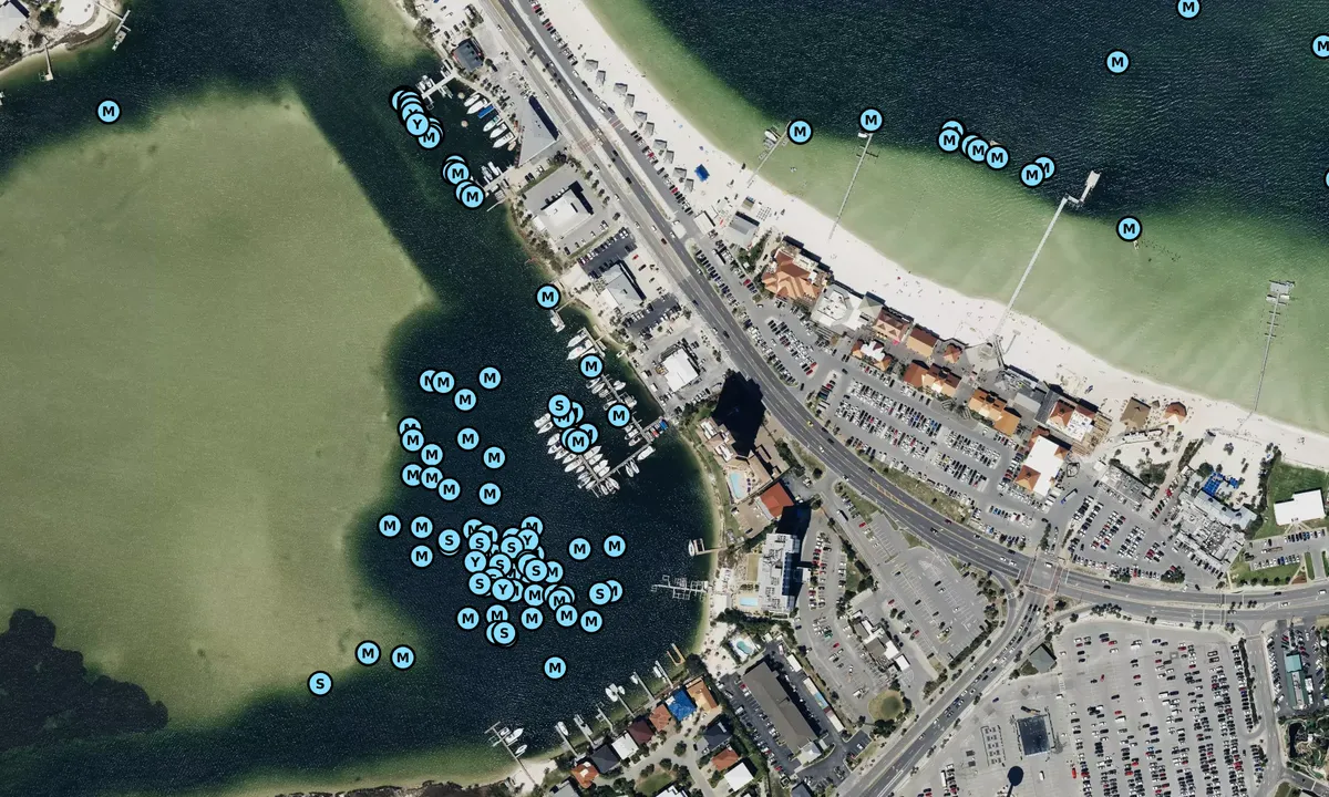 Satelite image of Sabine Marina - Gulf Breeze