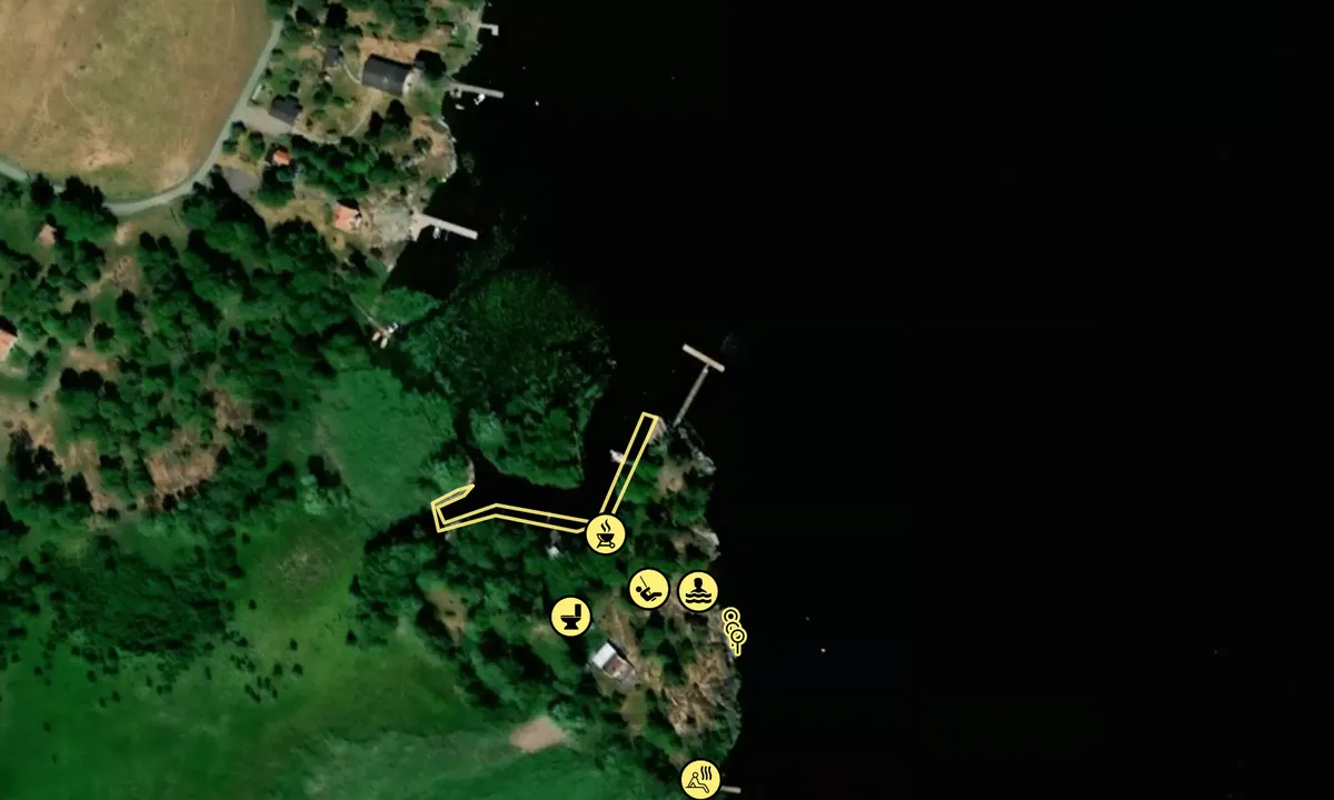 Satelite image of Säby-Klint