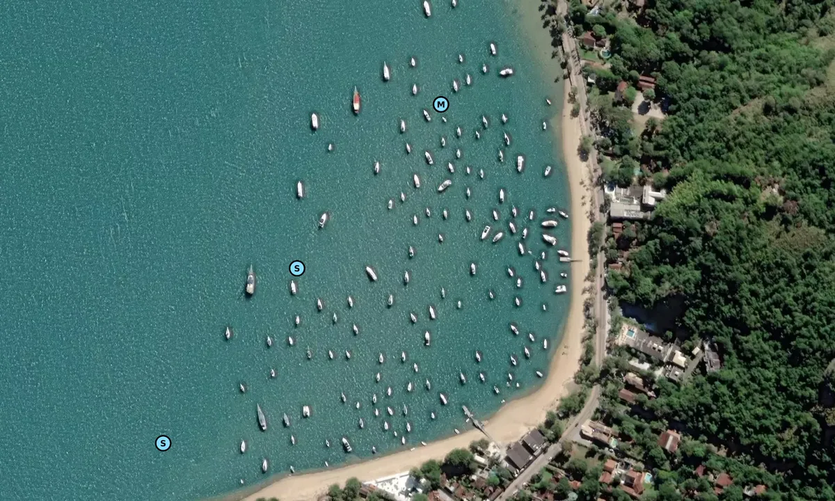 Satelite image of Saco da Capela