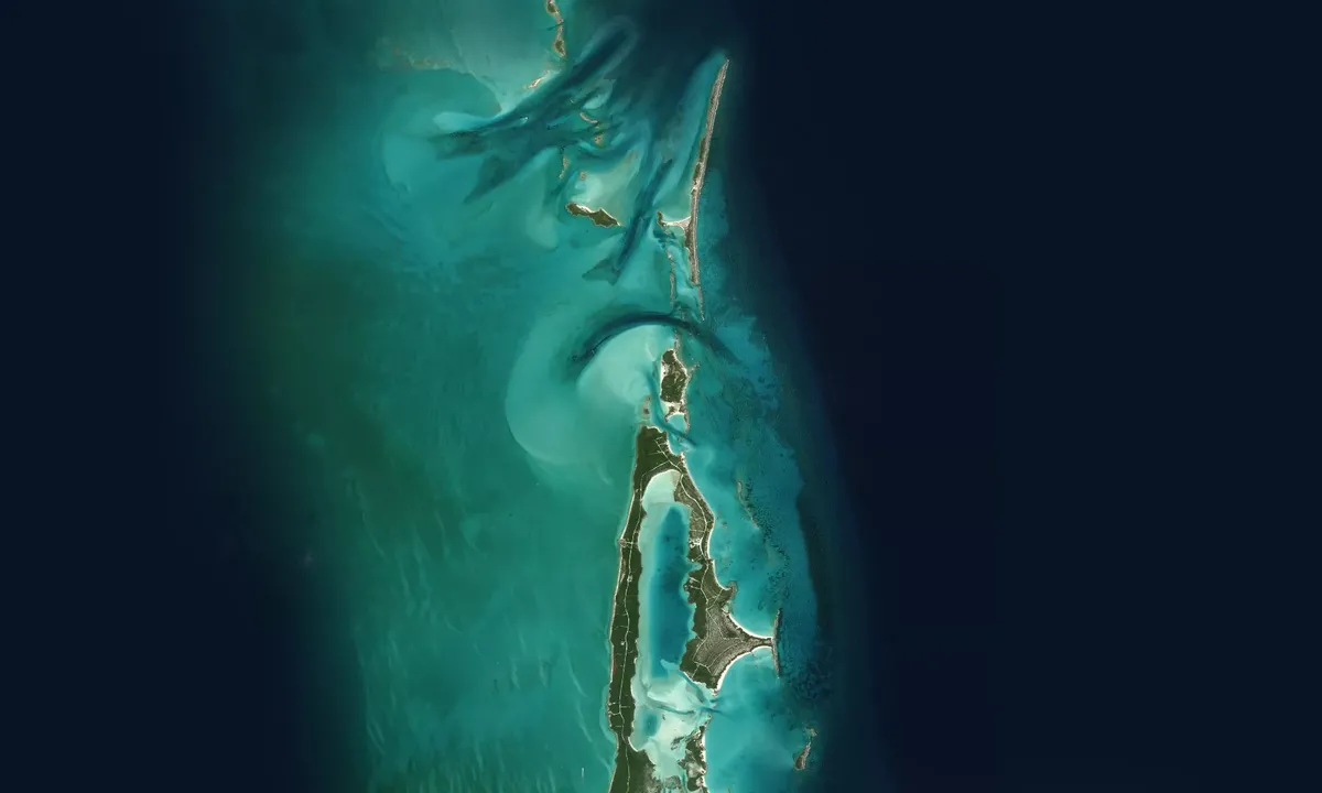 Flyfoto av Saddleback Cay