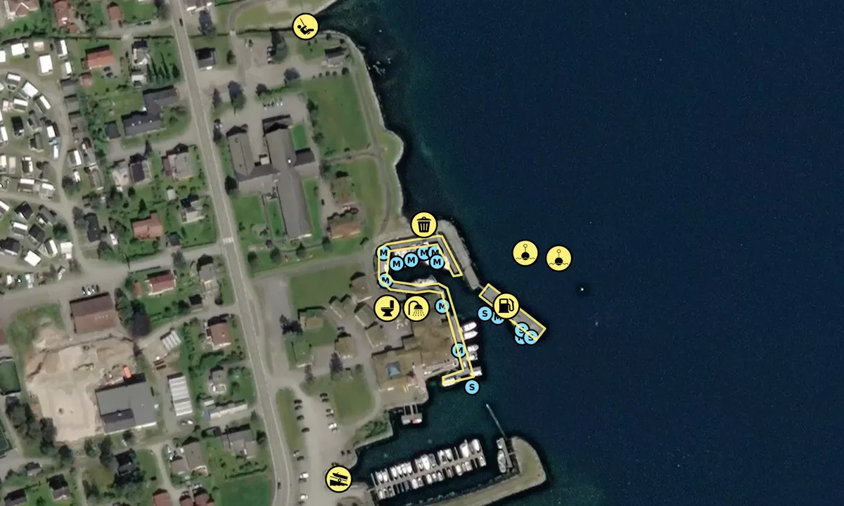 Satelite image of Sæbø