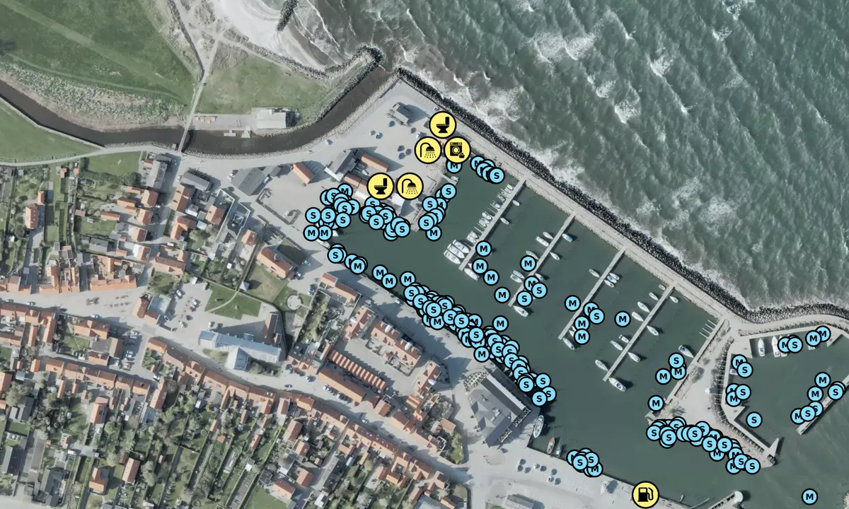 Satelite image of Sæby Havn