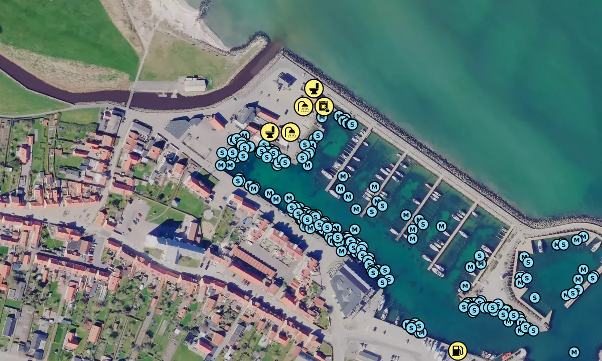Satelite image of Sæby Havn