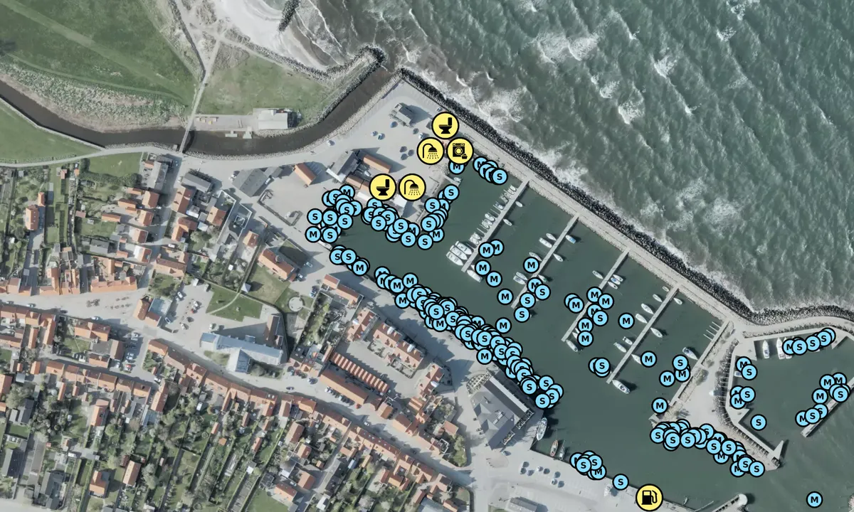 Satelite image of Sæby Havn