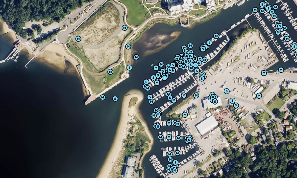 Satelite image of Safe Harbor Glen Cove