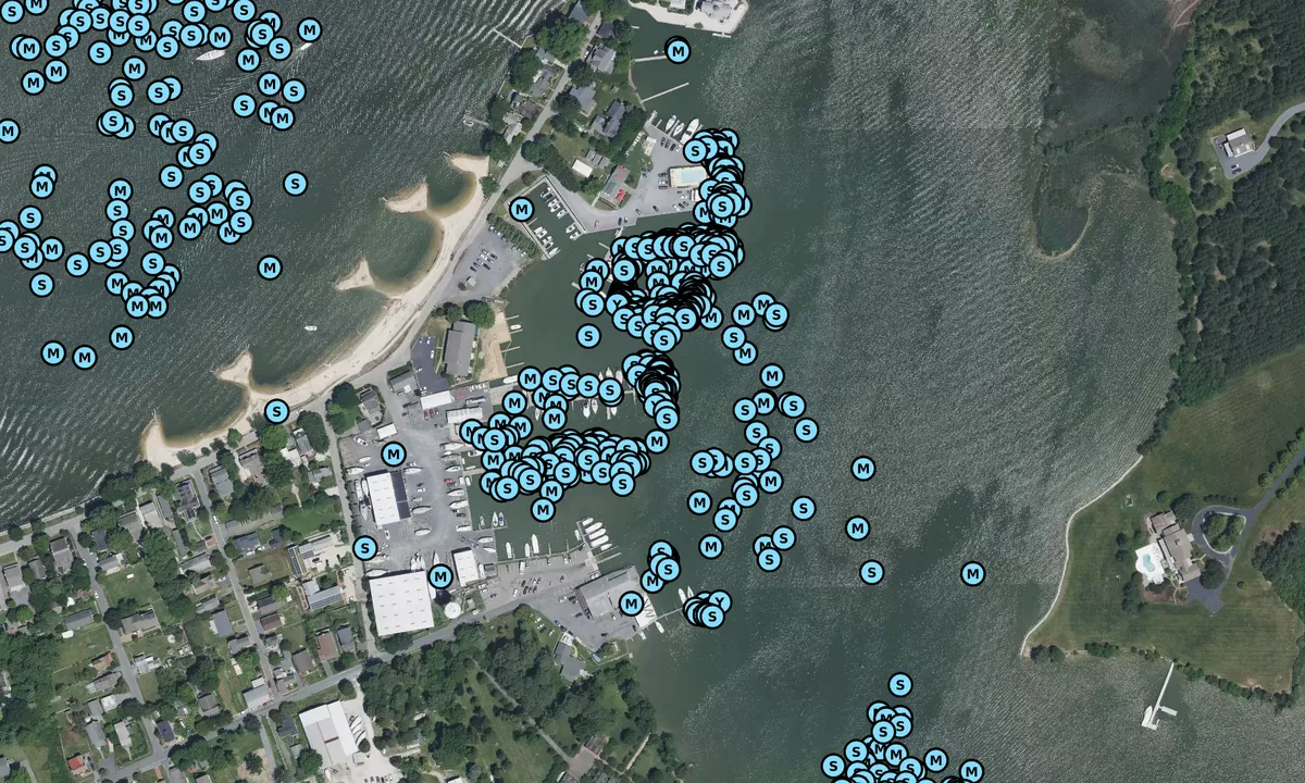 Satelite image of Safe Harbor - Oxford Brewer Marina