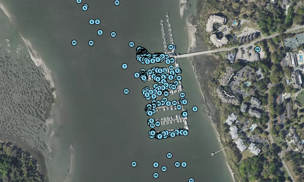 Satelite image of Safe Harbor Skull Creek