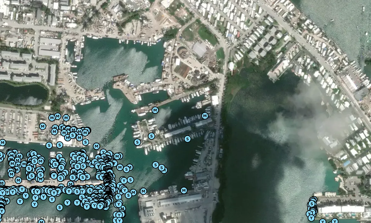 Satelite image of Safe Harbour Marina - Stock Island