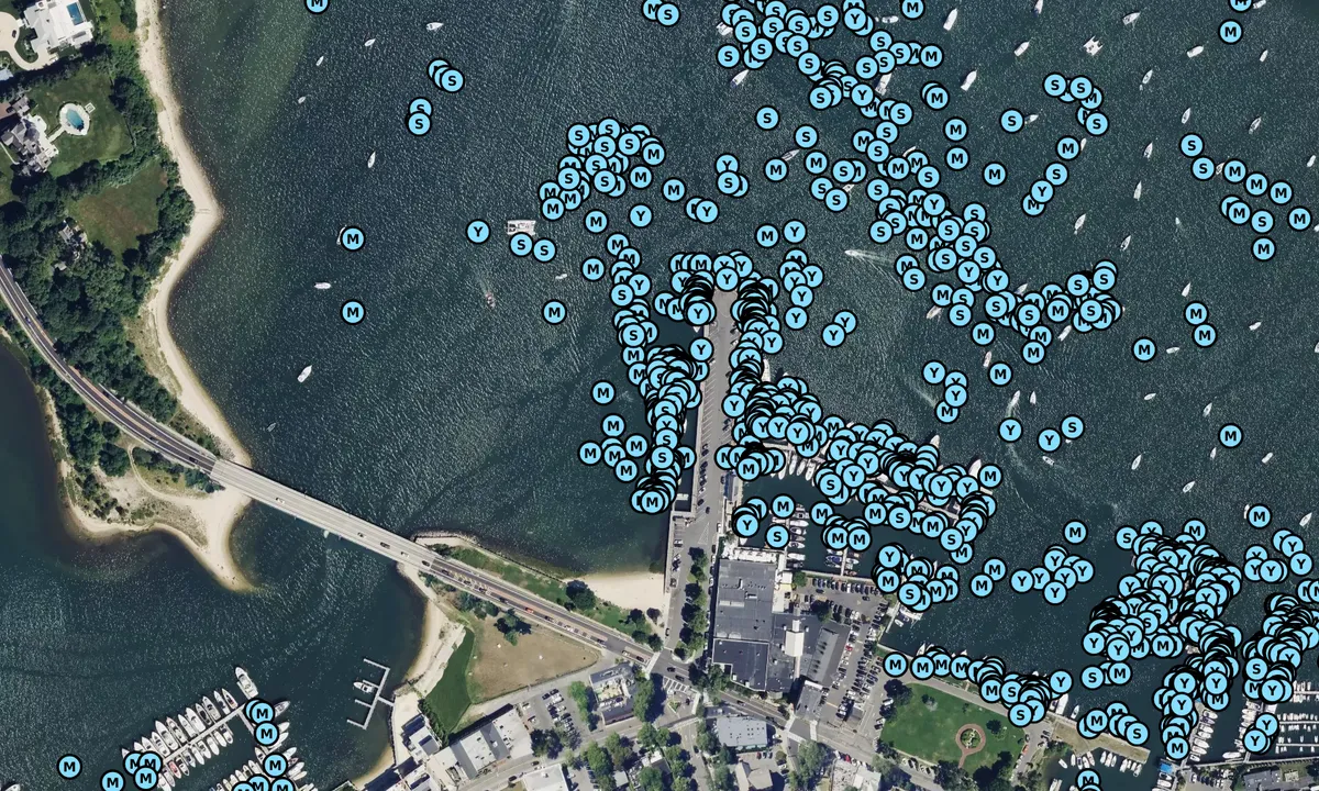 Satelite image of Sag Harbor Village Floating Dock