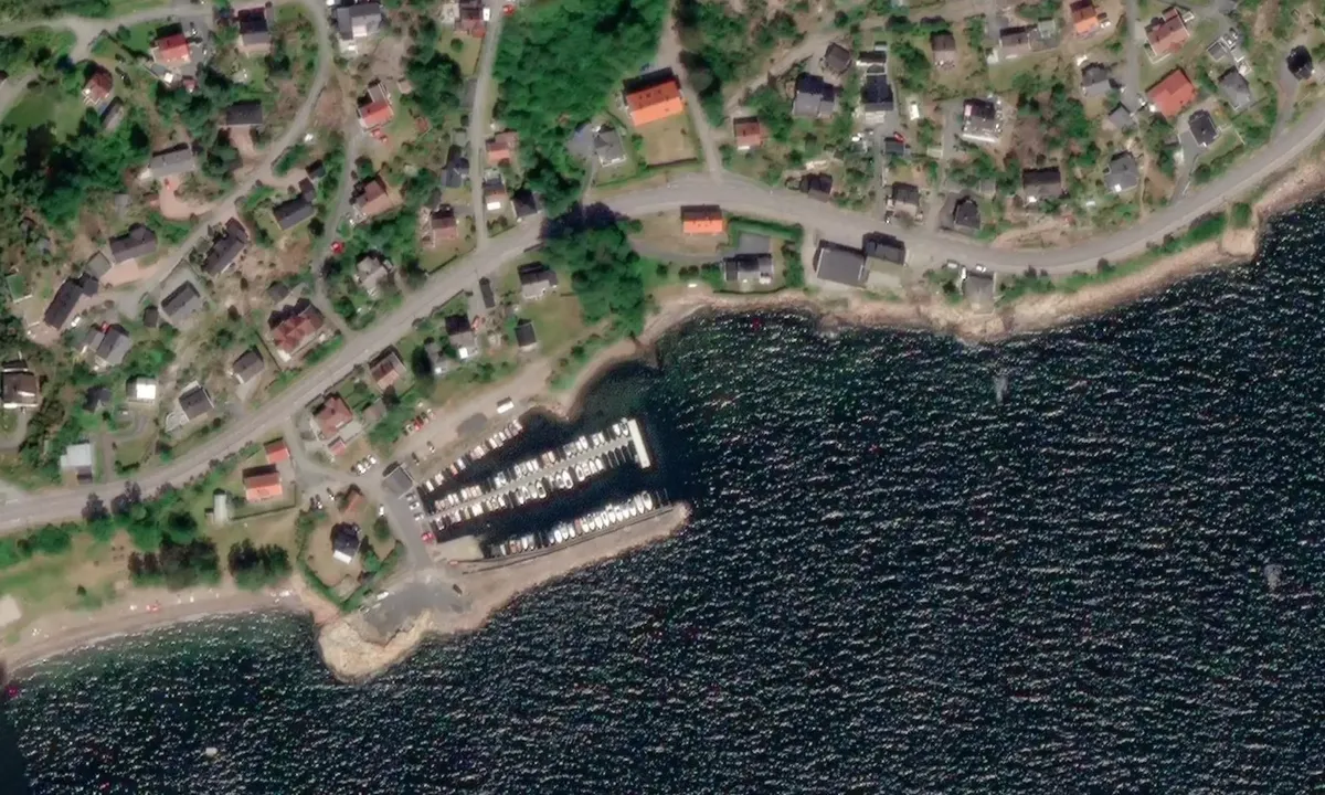Satelite image of Sagene Båtforening