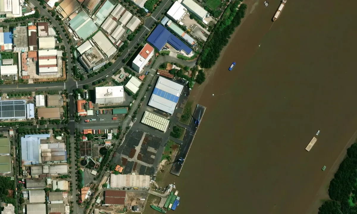 Satelite image of Saigon Shipbuilding Insdustry. Ltd