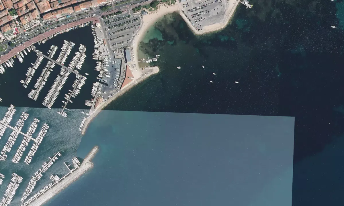 Flyfoto av sailing school