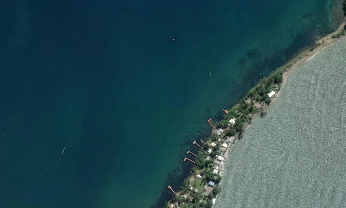 Satelite image of Salamaua Harbour