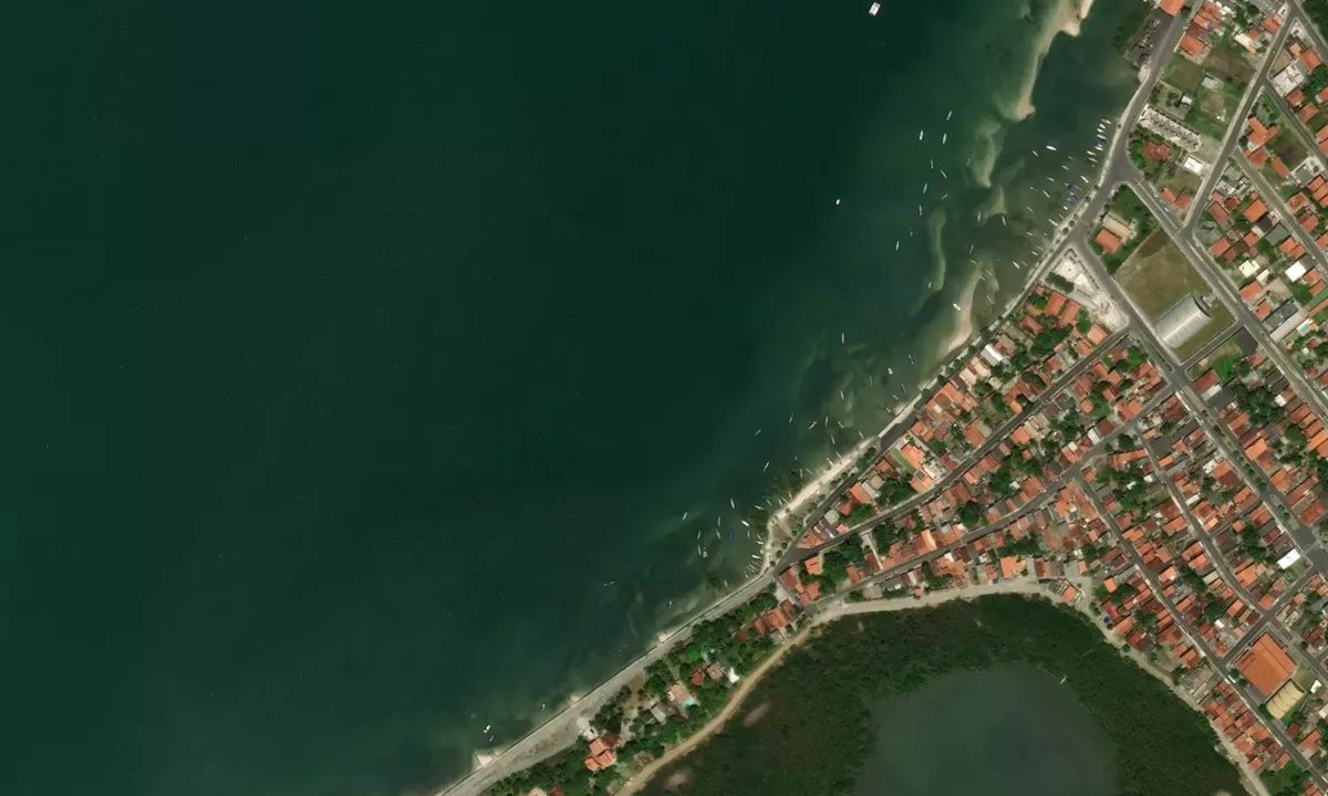 Flyfoto av Salinas das Margaridas