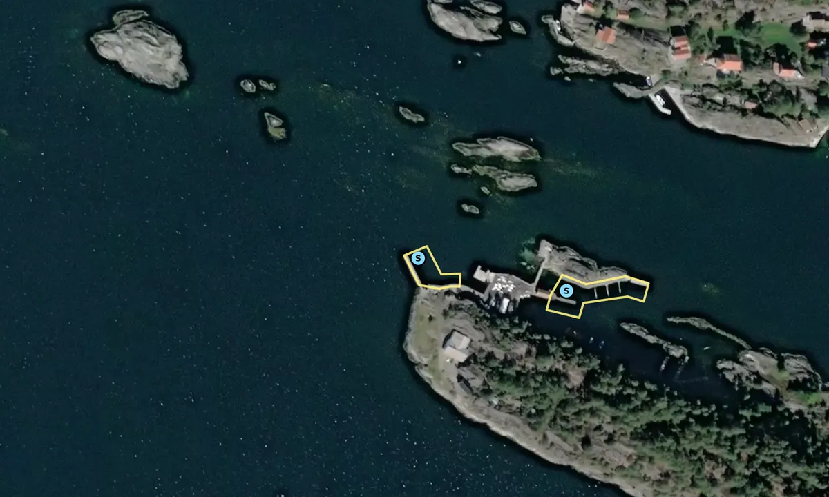 Satelite image of Saltneven - Kragerø Seilforening