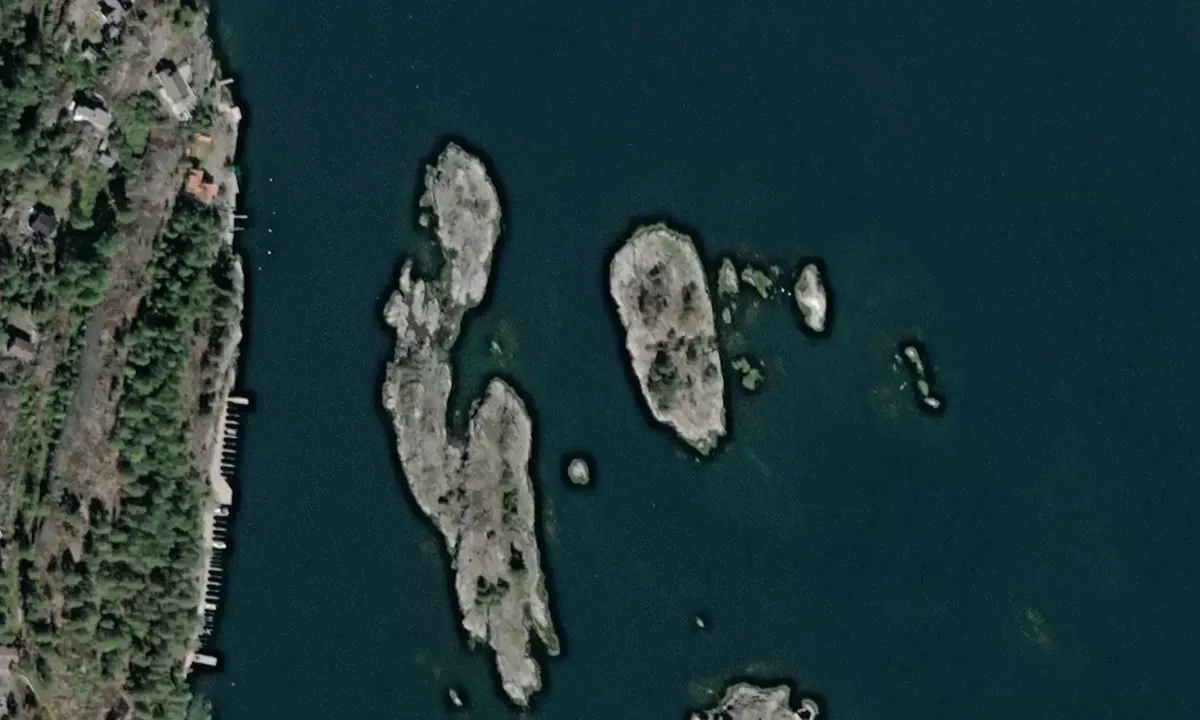 Satelite image of Saltskjærholmane